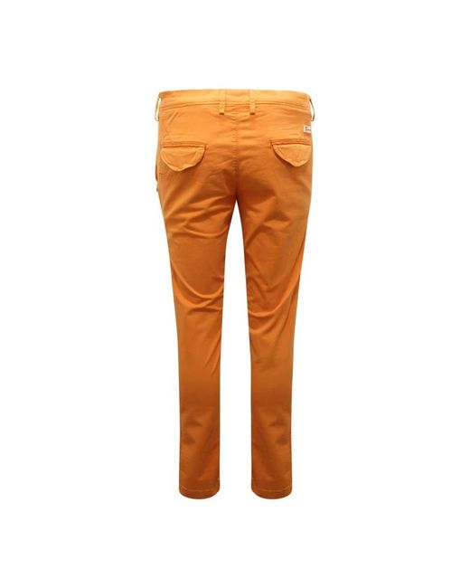 Mason's Orange Slim-Fit Trousers for men