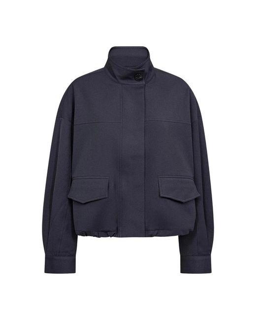 Light Jackets co'couture de color Blue