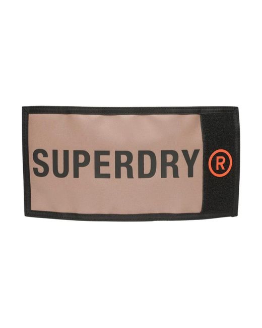 Superdry Accessoires ,Polyester Tarp Tri-Fold Wallet in het Natural