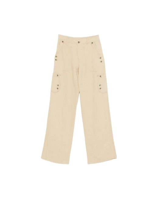 Ermanno Scervino Natural Wide Trousers