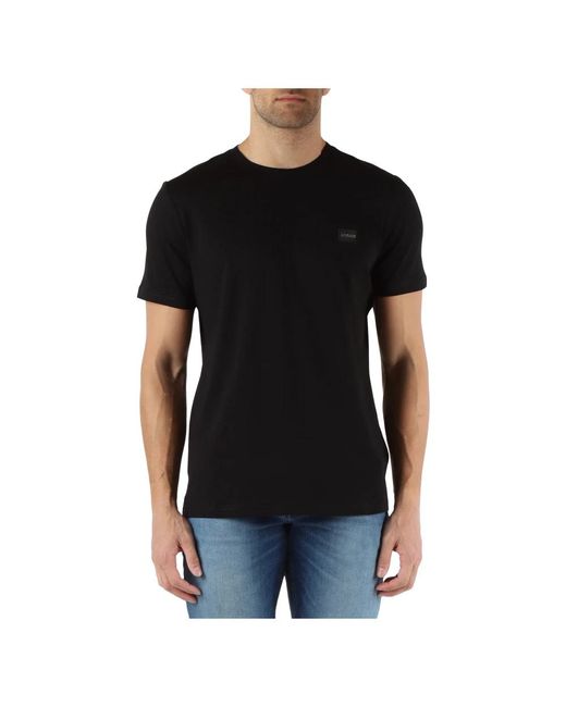 Sport collection: t-shirt regular fit con patch logo di Antony Morato in Black da Uomo