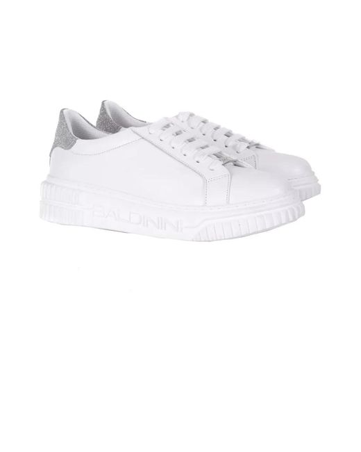 Baldinini White Weiße sneakers