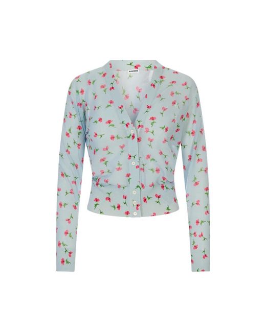 Jil Sander Blue Cardigans