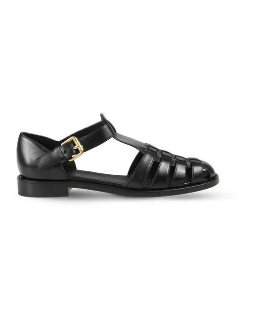 Church's Black Flat Sandals