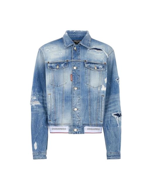 DSquared² Blue Denim Jackets for men