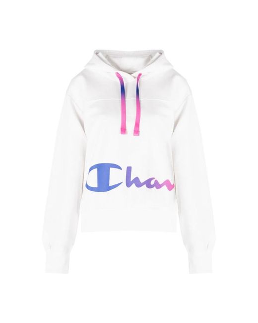 Champion Hoodies & Sweatvesten ,Wit ,Klassieke Hoodie in het White