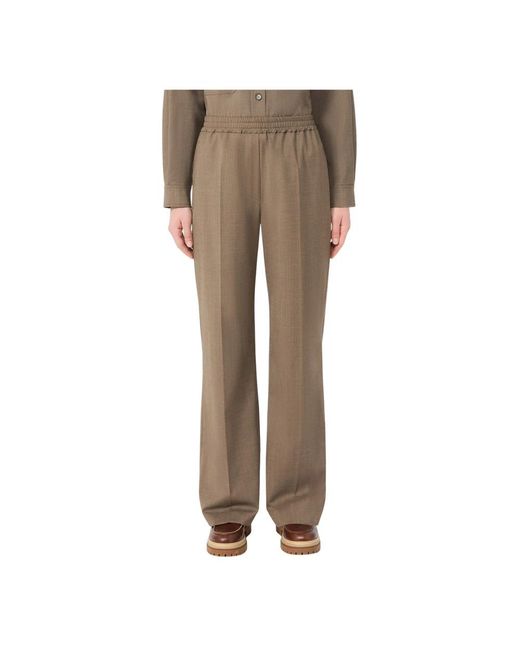 Weekend by Maxmara Brown Wide Trousers