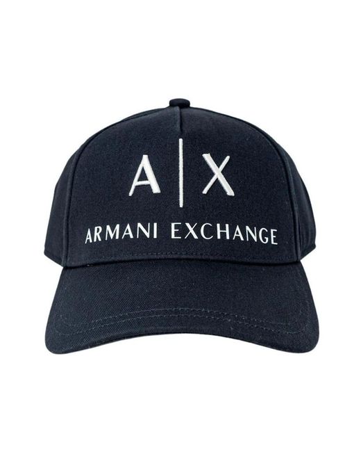 Armani Exchange Blue Caps for men