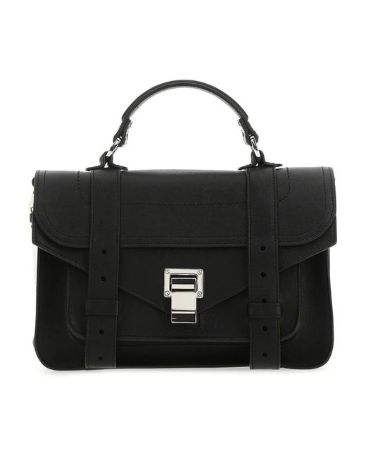 Piccola borsa in pelle - design elegante e alla moda di Proenza Schouler in Black