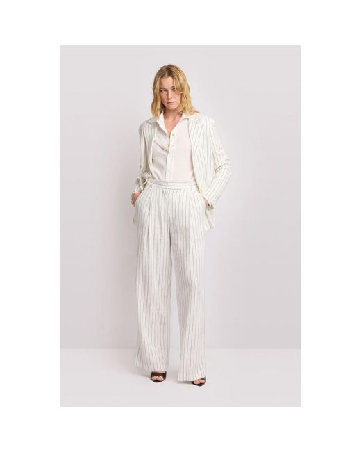 Kocca White Wide Trousers