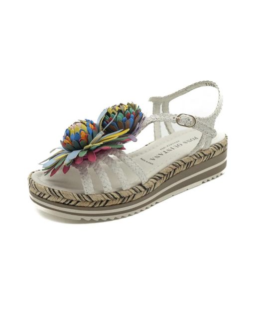 Pons Quintana White Milan Milk Gewebte Schuhe Ss25