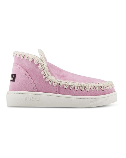 Mou Schoenen ,Roze ,Katoen Zomer Eskimo Canvas Sneakers in het Pink