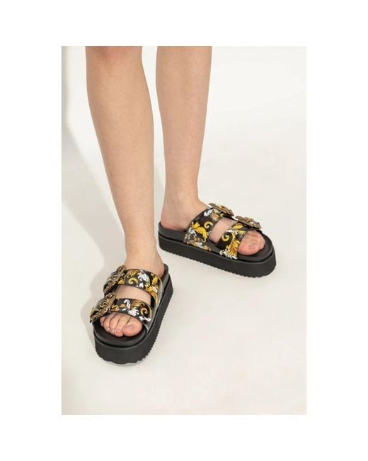 Sliders di Versace Jeans Couture in Black
