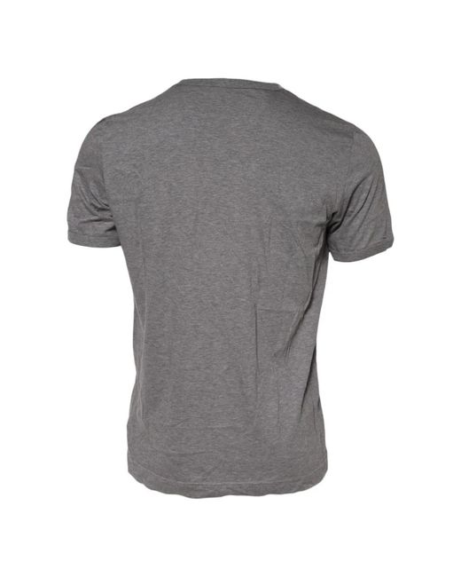 Dolce & Gabbana Graues Dgfamily Rundhals-T-Shirt in Gray für Herren