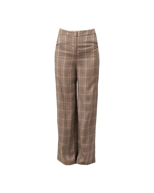 Pinko High-Waisted Flared Broek in het Brown