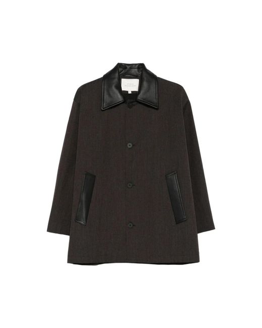 Studio Nicholson Black Leather Jackets