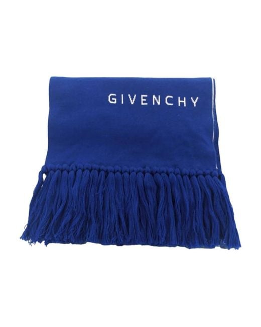 Givenchy Blue Winter Scarves