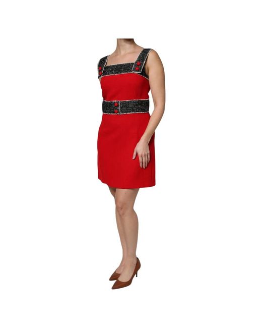 Dolce & Gabbana Red Short Dresses