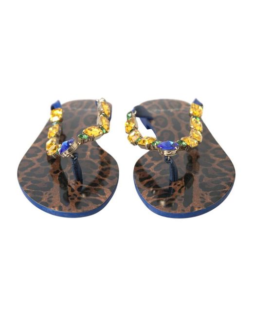 Flip Flops Dolce & Gabbana en coloris Blue