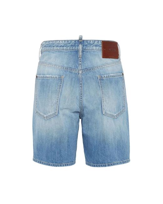 DSquared² Blue Denim Shorts for men