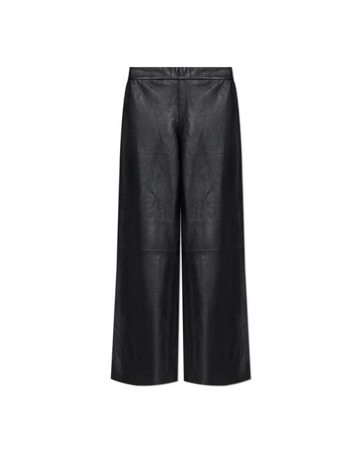Leather Trousers AllSaints de color Black