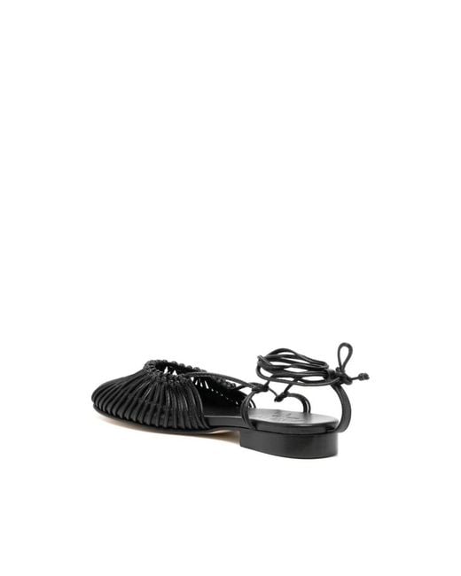 Hereu Flat Sandals in het Black