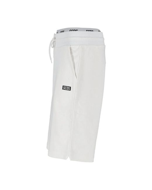 Gcds White Casual Shorts for men
