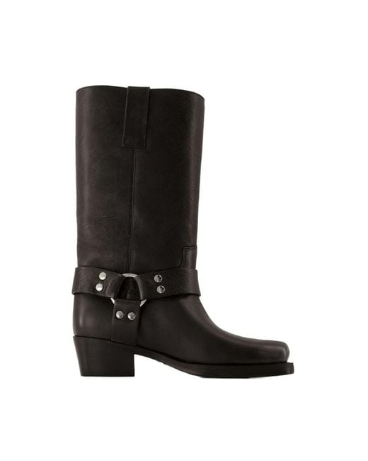 Paris Texas Black High Boots