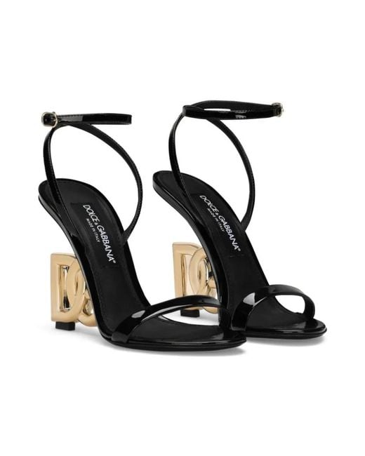 Dolce & Gabbana Black High Heel Sandals