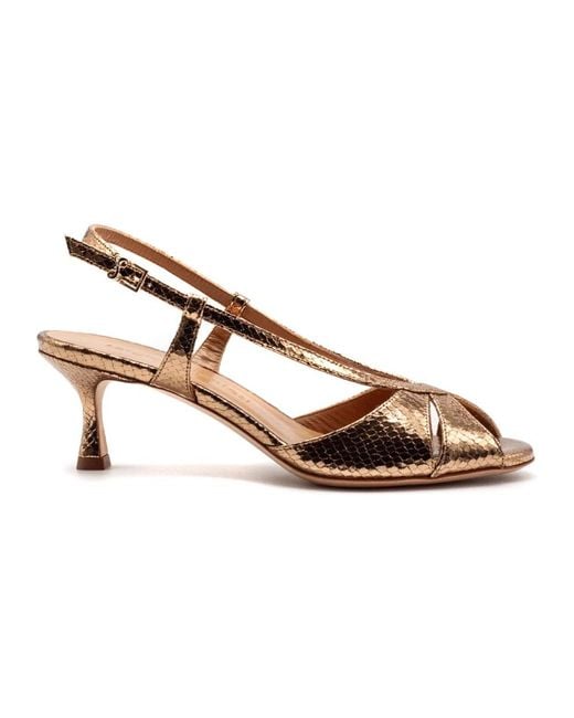 Sergio Levantesi Brown High Heel Sandals