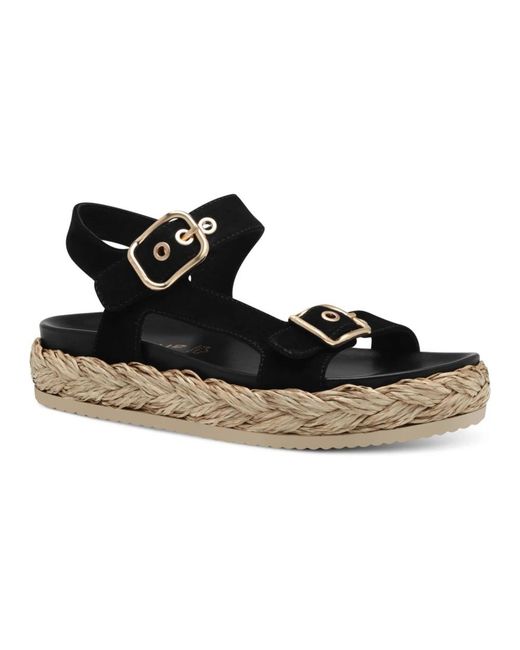 Tamaris Black Flat Sandals