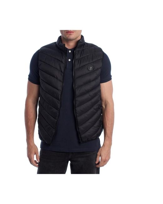 U.S. POLO ASSN. Jassen ,Zwart ,Gewatteerd Vest Voor Mannen in het Blue voor heren