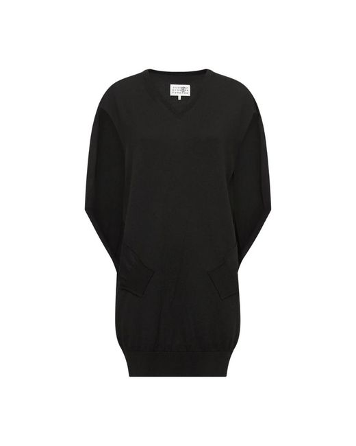 MM6 by Maison Margiela Black Short Dresses