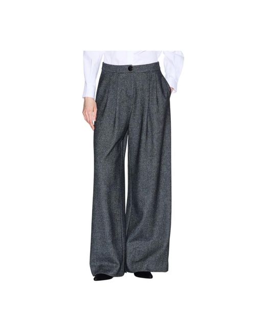 ARMANI EXCHANGE Gray Wide Trousers