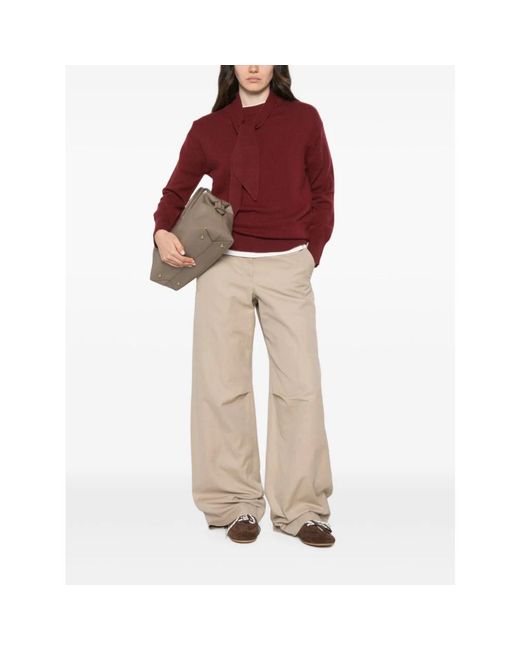 Marella Red Round-Neck Knitwear