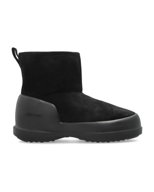 Moon Boot Black Mezzaluna Mid Schneestiefel