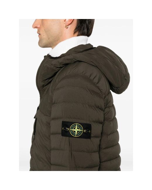 Stone Island Down Jackets in Green für Herren