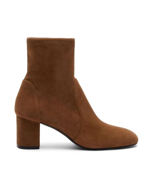 Stuart Weitzman Brown Heeled Boots