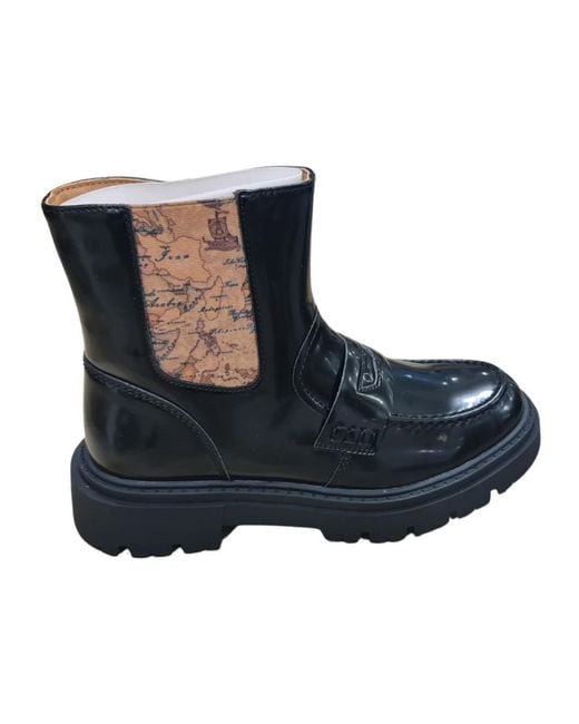 Alviero Martini 1A Classe Blue Chelsea Boots