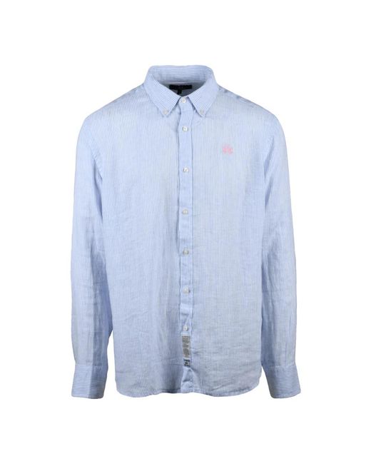 La Martina Blue Casual Shirts for men