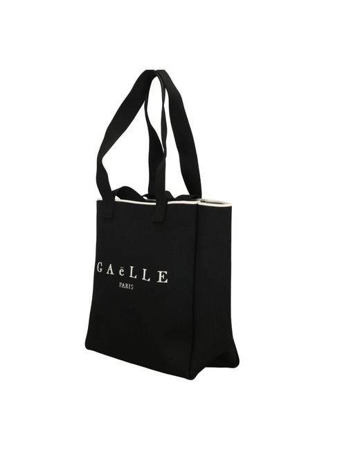 Gaelle Paris Black Shopping Bags
