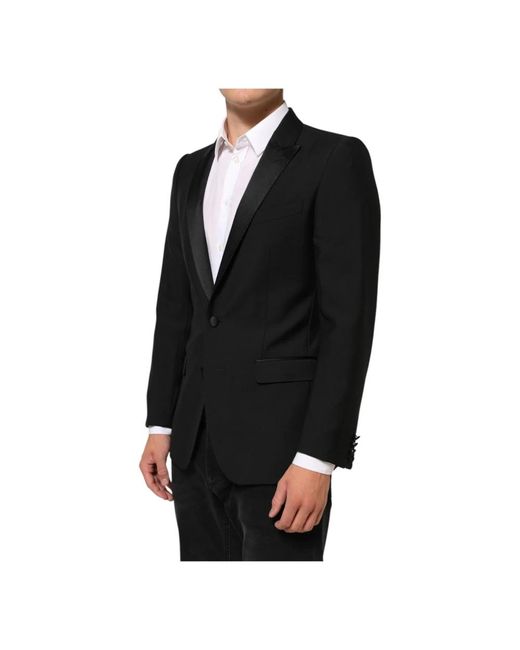 Dolce & Gabbana Black Blazers for men