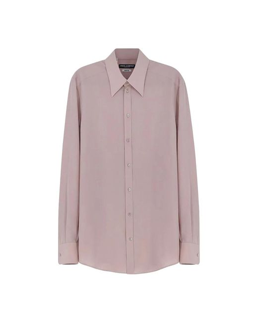 Dolce & Gabbana Pink Formal Shirts for men