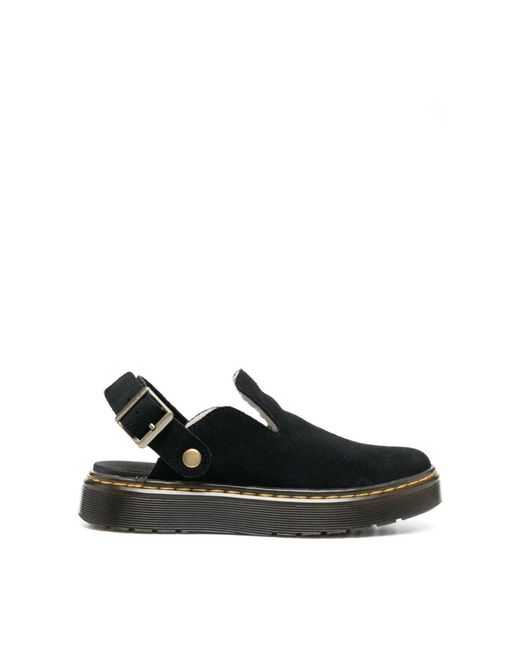 Dr. Martens Schoenen ,Zwart ,Suède Carlson Muiltjes in het Black voor heren