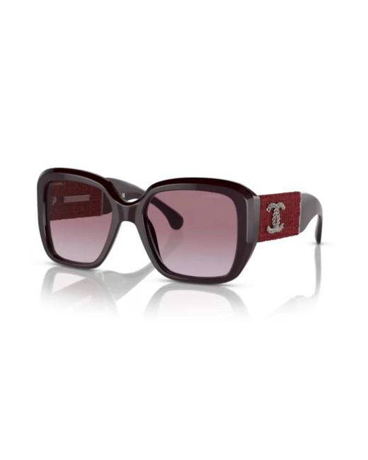 Chanel Purple Elegante sonnenbrille für zeitlosen stil