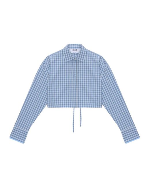 MSGM Blue Shirts