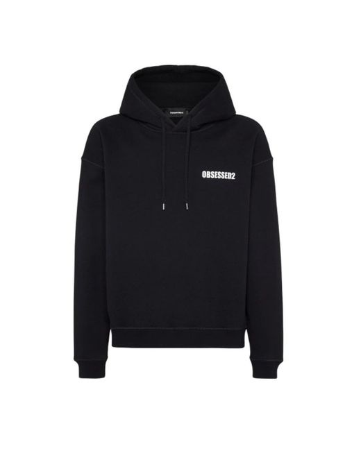 DSquared² Obsessed2 Hoodie in het Black voor heren