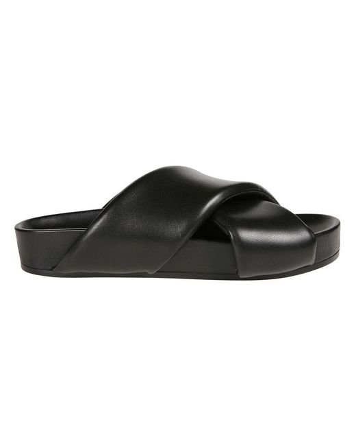 Jil Sander Black Sliders for men