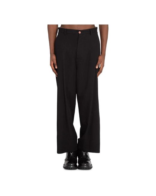 Trousers > cropped trousers Magliano pour homme en coloris Black
