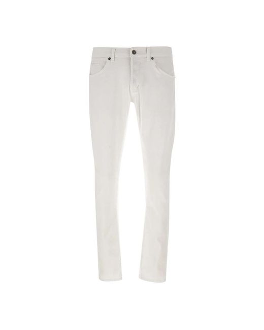 Dondup Jeans ,Wit ,George Jeans in het White voor heren